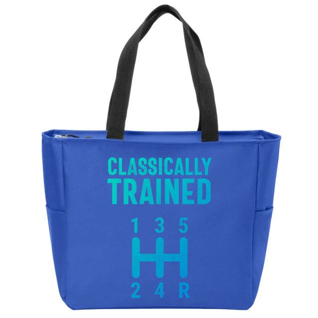 Classically Trained Stick Driver Ual Transmission Car Cute Gift Zip Tote Bag