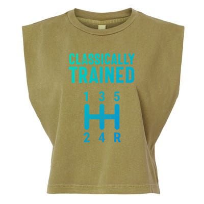 Classically Trained Stick Driver Ual Transmission Car Cute Gift Garment-Dyed Women's Muscle Tee