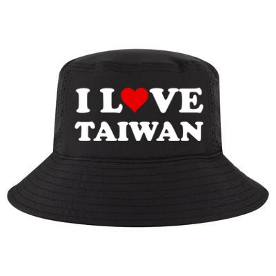 Country Travel Souvenir I Love Taiwan Gift Cool Comfort Performance Bucket Hat