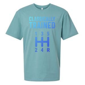 Classically Trained Stick Driver Ual Transmission Car Cute Gift Sueded Cloud Jersey T-Shirt