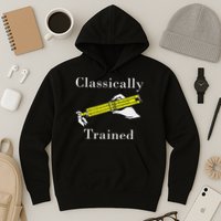 Classically Trained Slide Rule Retro Math Engineer Hoodie
