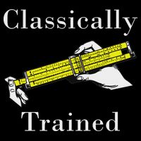 Classically Trained Slide Rule Retro Math Engineer Flat Bill Trucker Hat