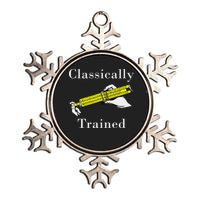 Classically Trained Slide Rule Retro Math Engineer Metallic Star Ornament