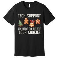 Christmas Tech Support Here To Delete Cookies Xmas Premium T-Shirt