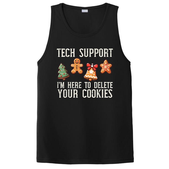 Christmas Tech Support Here To Delete Cookies Xmas PosiCharge Competitor Tank