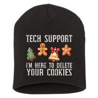 Christmas Tech Support Here To Delete Cookies Xmas Short Acrylic Beanie