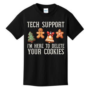 Christmas Tech Support Here To Delete Cookies Xmas Kids T-Shirt