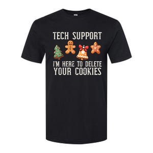 Christmas Tech Support Here To Delete Cookies Xmas Softstyle CVC T-Shirt