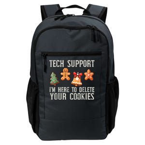 Christmas Tech Support Here To Delete Cookies Xmas Daily Commute Backpack