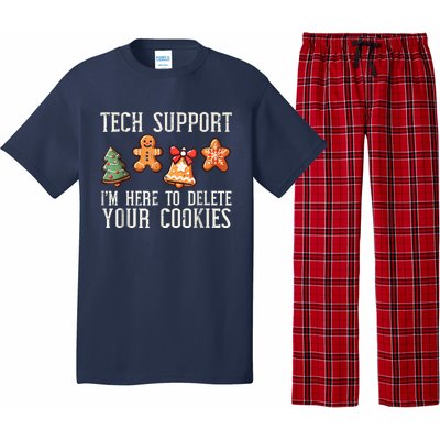 Christmas Tech Support Here To Delete Cookies Xmas Pajama Set