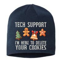 Christmas Tech Support Here To Delete Cookies Xmas Sustainable Beanie