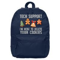 Christmas Tech Support Here To Delete Cookies Xmas 16 in Basic Backpack