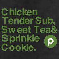Chicken Tender Sub Sweet Tea Sprinkle Cookie 7 Panel Mesh Trucker Snapback Hat