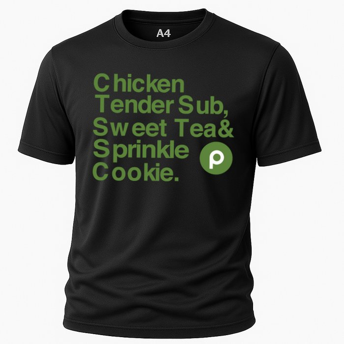 Chicken Tender Sub Sweet Tea Sprinkle Cookie Cooling Performance Crew T-Shirt