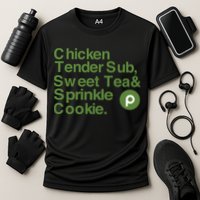 Chicken Tender Sub Sweet Tea Sprinkle Cookie Cooling Performance Crew T-Shirt