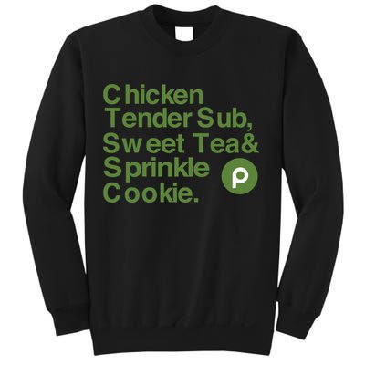 Chicken Tender Sub Sweet Tea Sprinkle Cookie Sweatshirt