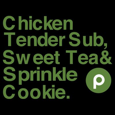 Chicken Tender Sub Sweet Tea Sprinkle Cookie T-Shirt