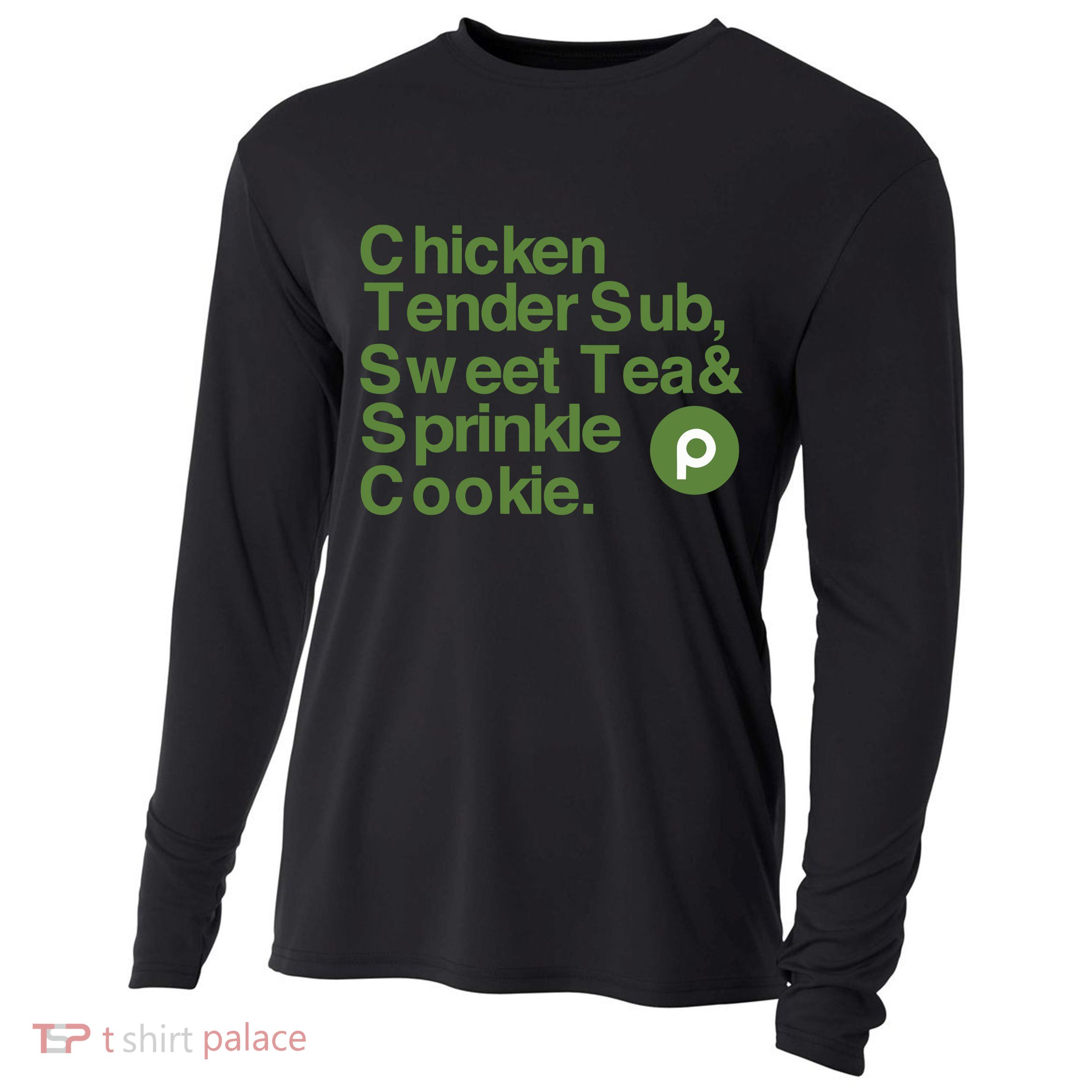 Chicken Tender Sub Sweet Tea Sprinkle Cookie Cooling Performance Long Sleeve Crew