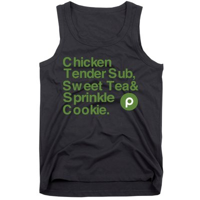 Chicken Tender Sub Sweet Tea Sprinkle Cookie Tank Top