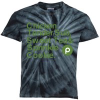 Chicken Tender Sub Sweet Tea Sprinkle Cookie Kids Tie-Dye T-Shirt