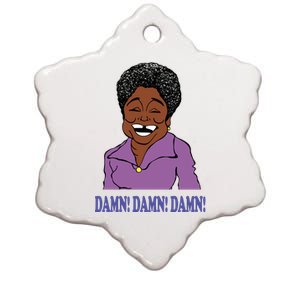 Classic TV Show Sitcom Good Times Damn Damn Damn Ceramic Star Ornament