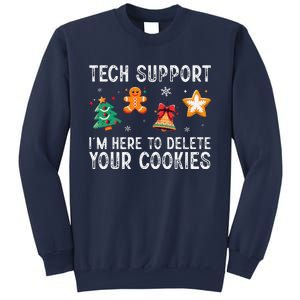 Christmas Tech Support Here To Delete Cookies Xmas Sweatshirt