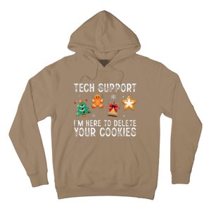 Christmas Tech Support Here To Delete Cookies Xmas Hoodie