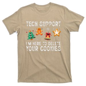 Christmas Tech Support Here To Delete Cookies Xmas T-Shirt