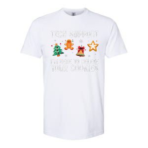 Christmas Tech Support Here To Delete Cookies Xmas Softstyle CVC T-Shirt