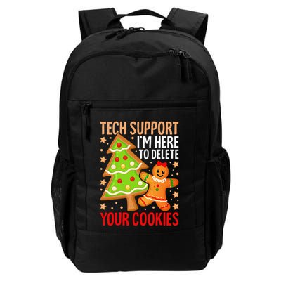 Christmas Tech Support Here To Delete Cookies Xmas Daily Commute Backpack