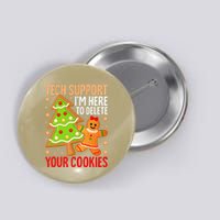 Christmas Tech Support Here To Delete Cookies Xmas Button