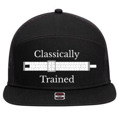 Classically Trained Slide Rule Mechanical Analog Calculator 7 Panel Mesh Trucker Snapback Hat