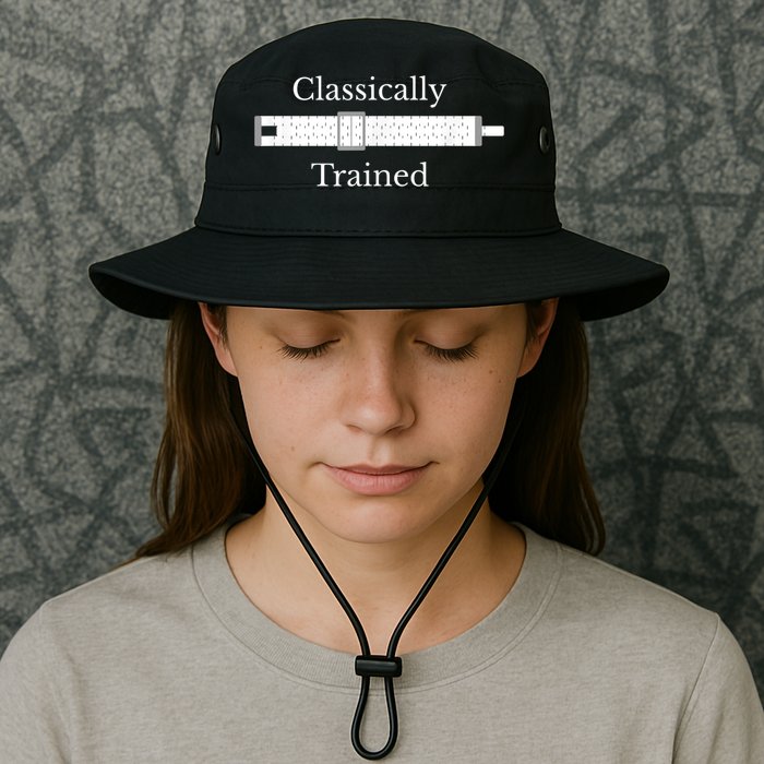 Classically Trained Slide Rule Mechanical Analog Calculator Legacy Cool Fit Booney Bucket Hat