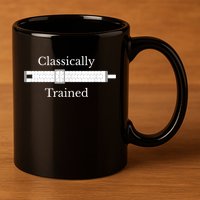 Classically Trained Slide Rule Mechanical Analog Calculator 11oz C Handle Ceramic Mug