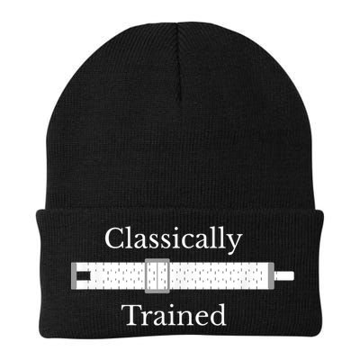 Classically Trained Slide Rule Mechanical Analog Calculator Knit Cap Winter Beanie