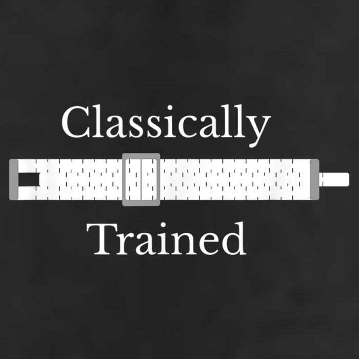 Classically Trained Slide Rule Mechanical Analog Calculator Knit Cap Winter Beanie
