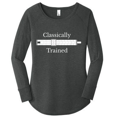 Classically Trained Slide Rule Mechanical Analog Calculator Women's Perfect Tri Tunic Long Sleeve Shirt