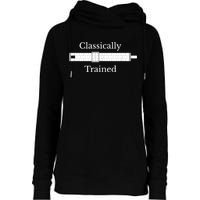 Classically Trained Slide Rule Mechanical Analog Calculator Womens Funnel Neck Pullover Hood