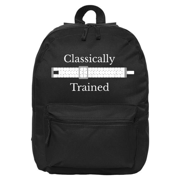 Classically Trained Slide Rule Mechanical Analog Calculator 16 in Basic Backpack