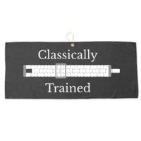 Classically Trained Slide Rule Mechanical Analog Calculator Large Microfiber Waffle Golf Towel