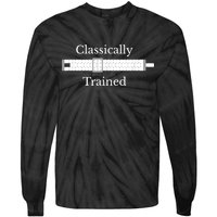Classically Trained Slide Rule Mechanical Analog Calculator Tie-Dye Long Sleeve Shirt