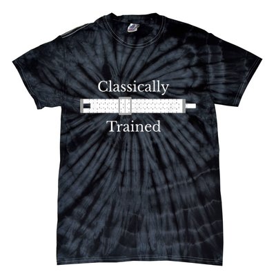 Classically Trained Slide Rule Mechanical Analog Calculator Tie-Dye T-Shirt