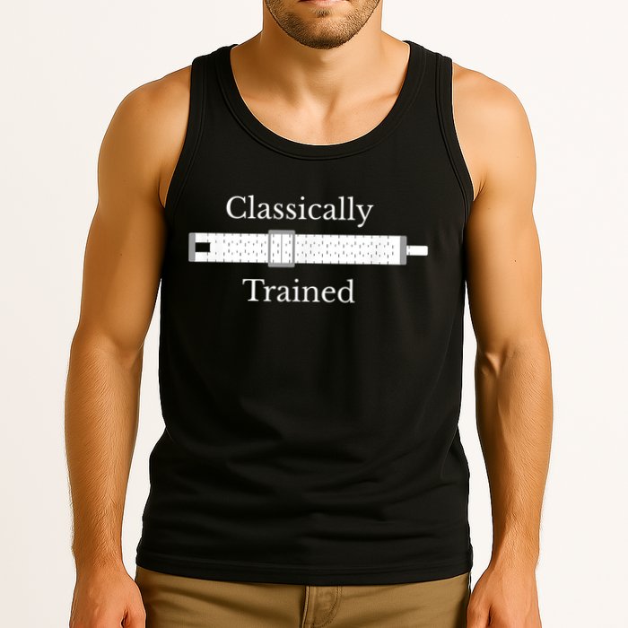 Classically Trained Slide Rule Mechanical Analog Calculator Tank Top