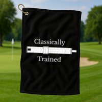 Classically Trained Slide Rule Mechanical Analog Calculator Golf Towel