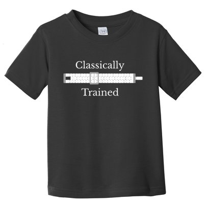 Classically Trained Slide Rule Mechanical Analog Calculator Toddler T-Shirt