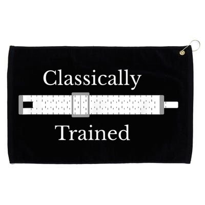 Classically Trained Slide Rule Mechanical Analog Calculator Grommeted Golf Towel