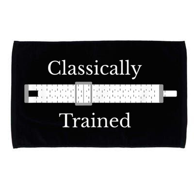 Classically Trained Slide Rule Mechanical Analog Calculator Microfiber Hand Towel