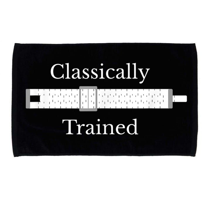 Classically Trained Slide Rule Mechanical Analog Calculator Microfiber Hand Towel