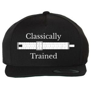 Classically Trained Slide Rule Mechanical Analog Calculator Wool Snapback Cap