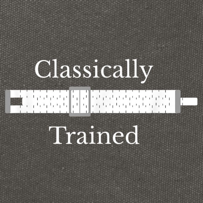 Classically Trained Slide Rule Mechanical Analog Calculator Cotton Canvas Backpack